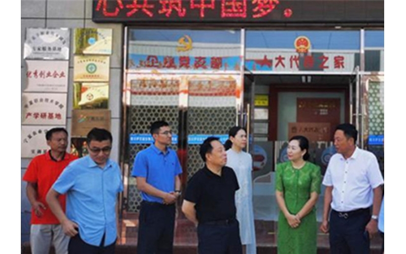 銀川市委常委、紀(jì)委書記、監(jiān)委主任劉智峰一行赴銀川伊百盛面對面問需求，實(shí)打?qū)嵔怆y題